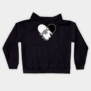 I Love Skate Boarding Kids Hoodie